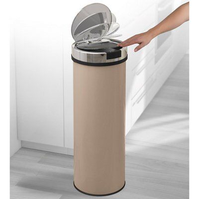 Morphy Richards Barley Metal Round sensor Bin - 50L