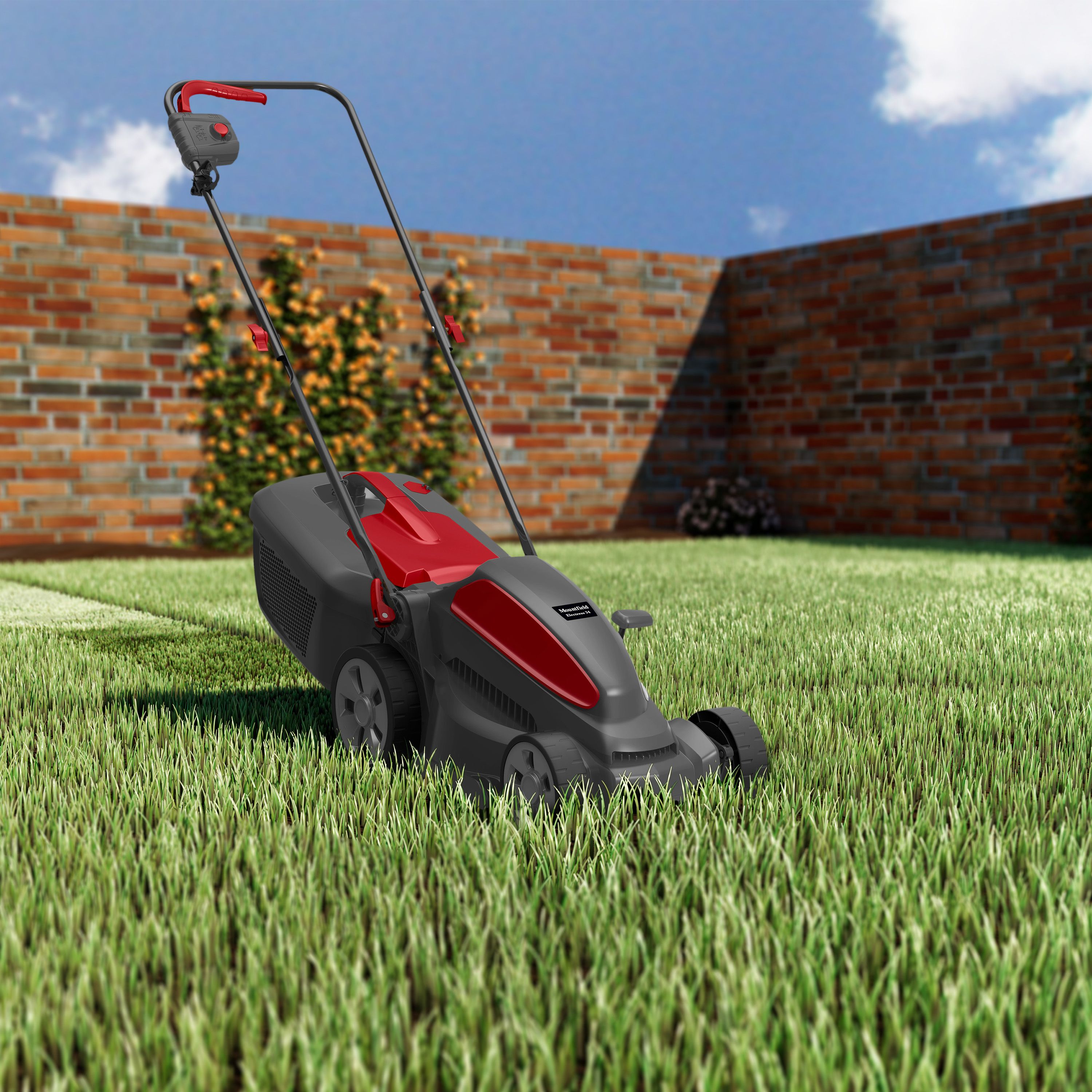 Electric lawn 2024 mower b&q