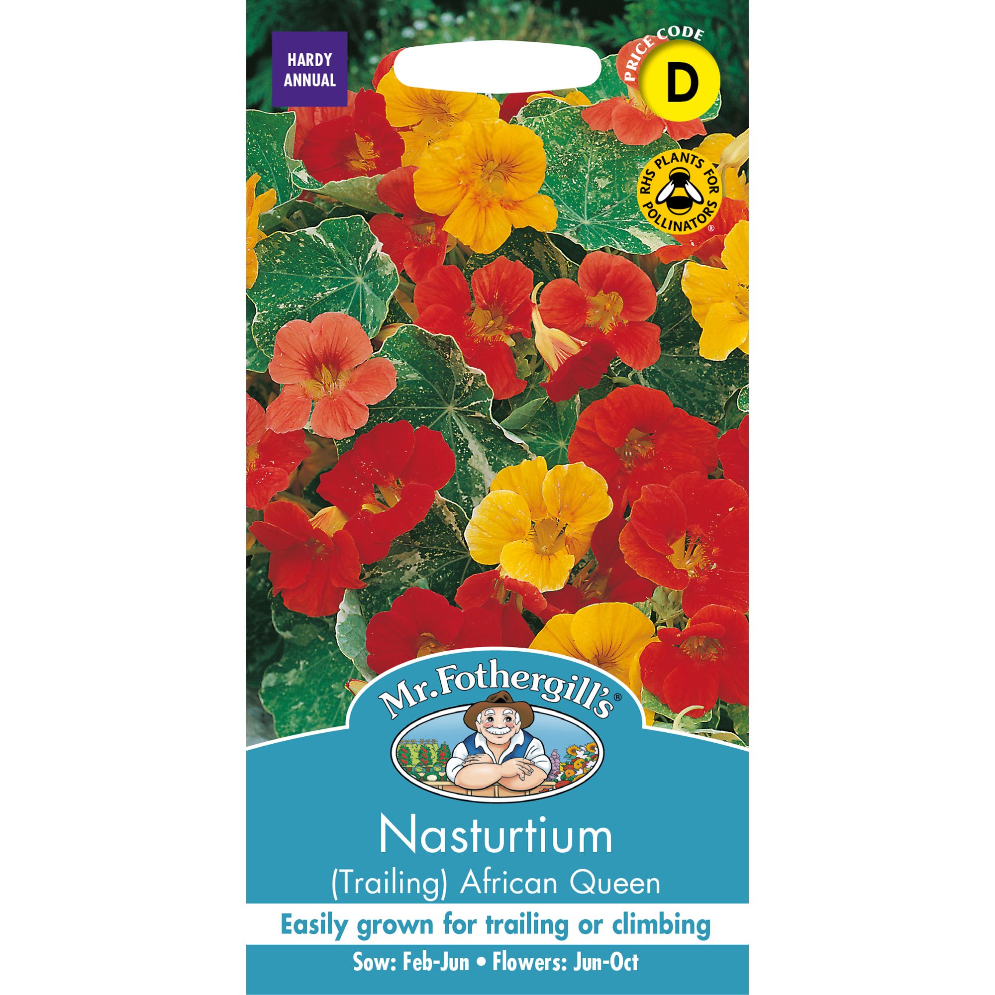 Mr Fothergills African Queen Nasturtium Flower Seeds