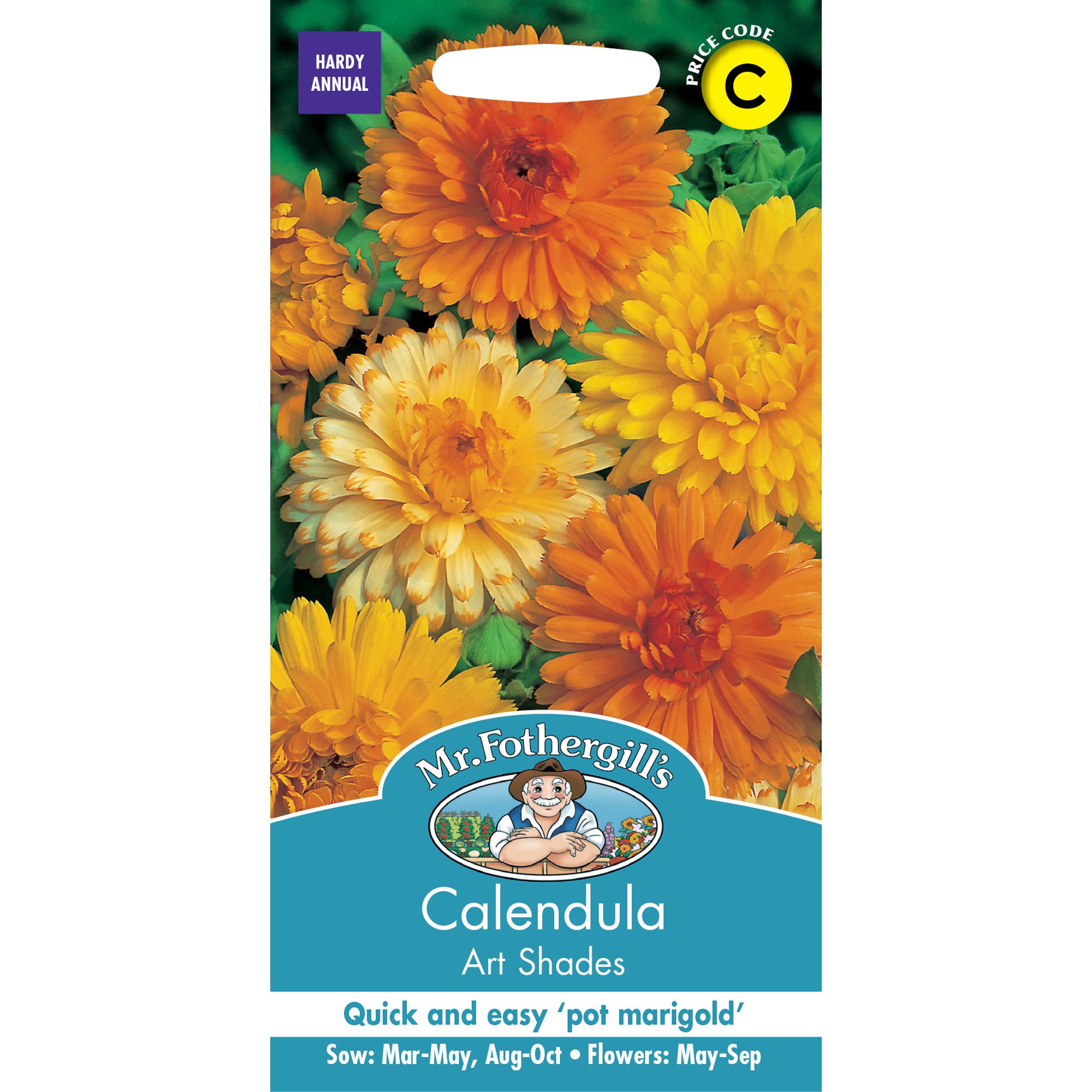 Mr Fothergills Art Shades Calendula Flower Seeds