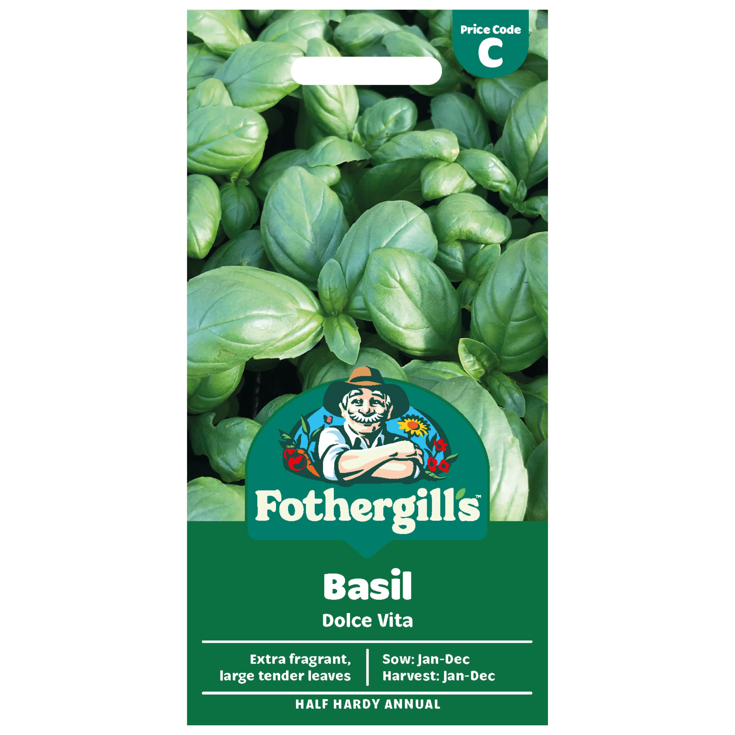 Mr Fothergills Basil 'Dolce Vita' Herb Seeds