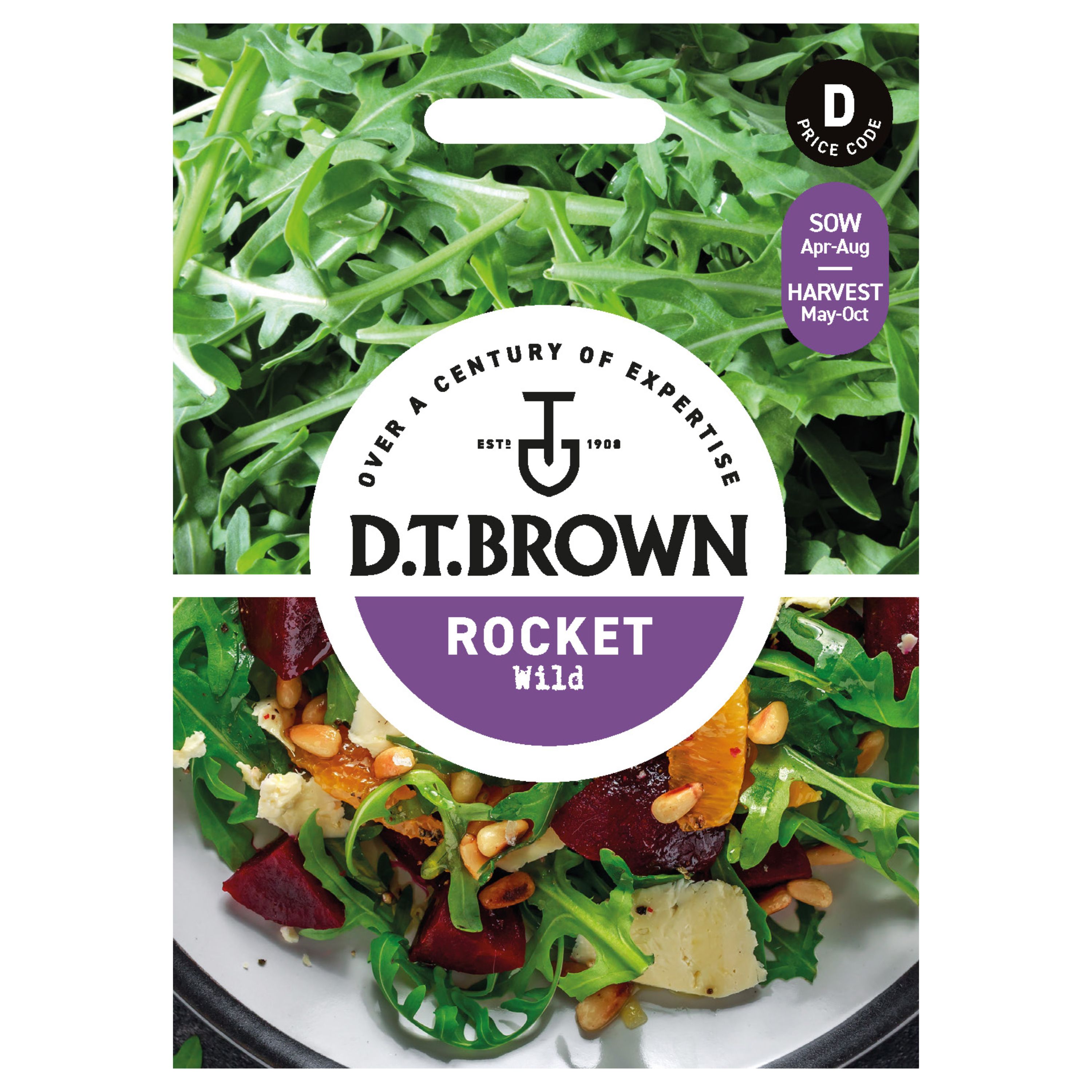 Mr Fothergills DT Brown Rocket 'Wild' Vegetable Seeds