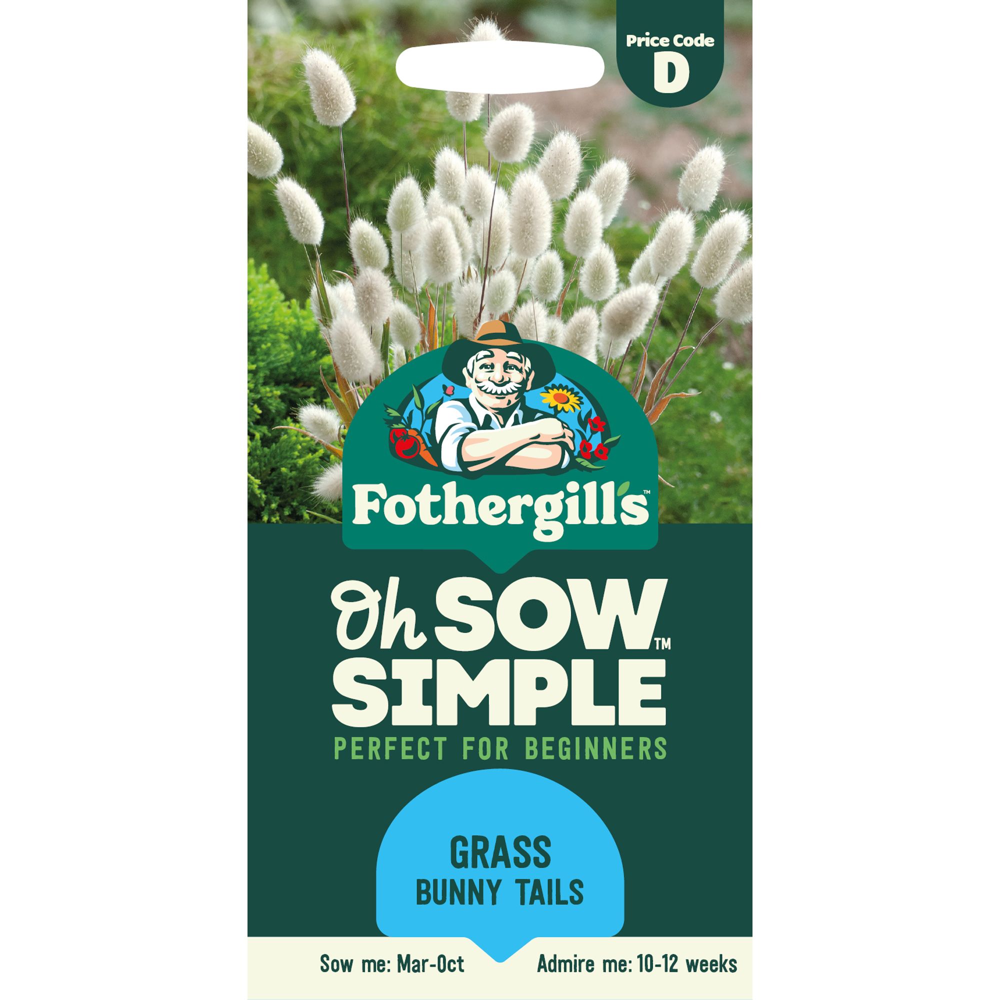 Mr Fothergills Oh Sow Simple Bunny Tails Grass Flower Seeds