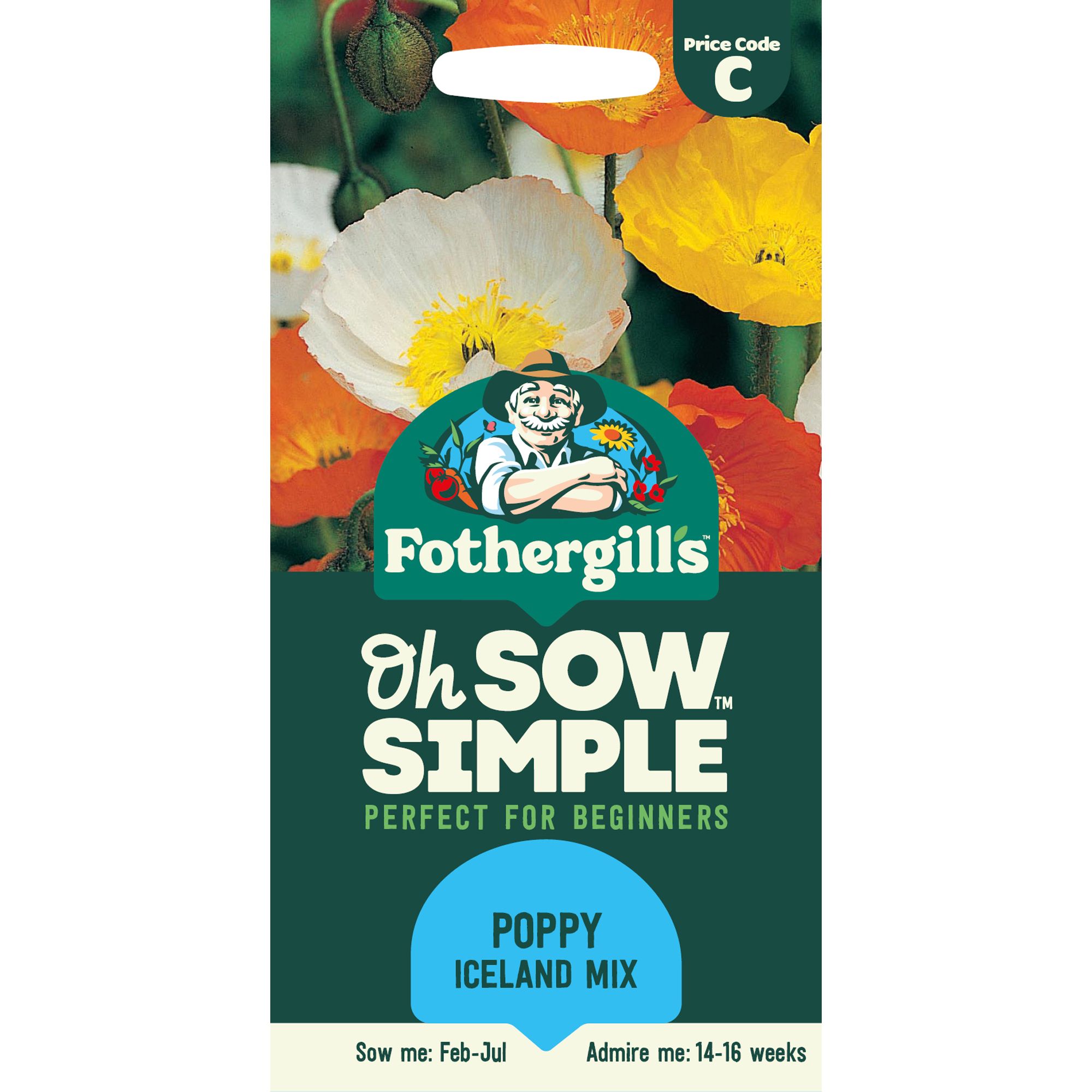 Mr Fothergills Oh Sow Simple Iceland Mix Poppy Flower Seeds