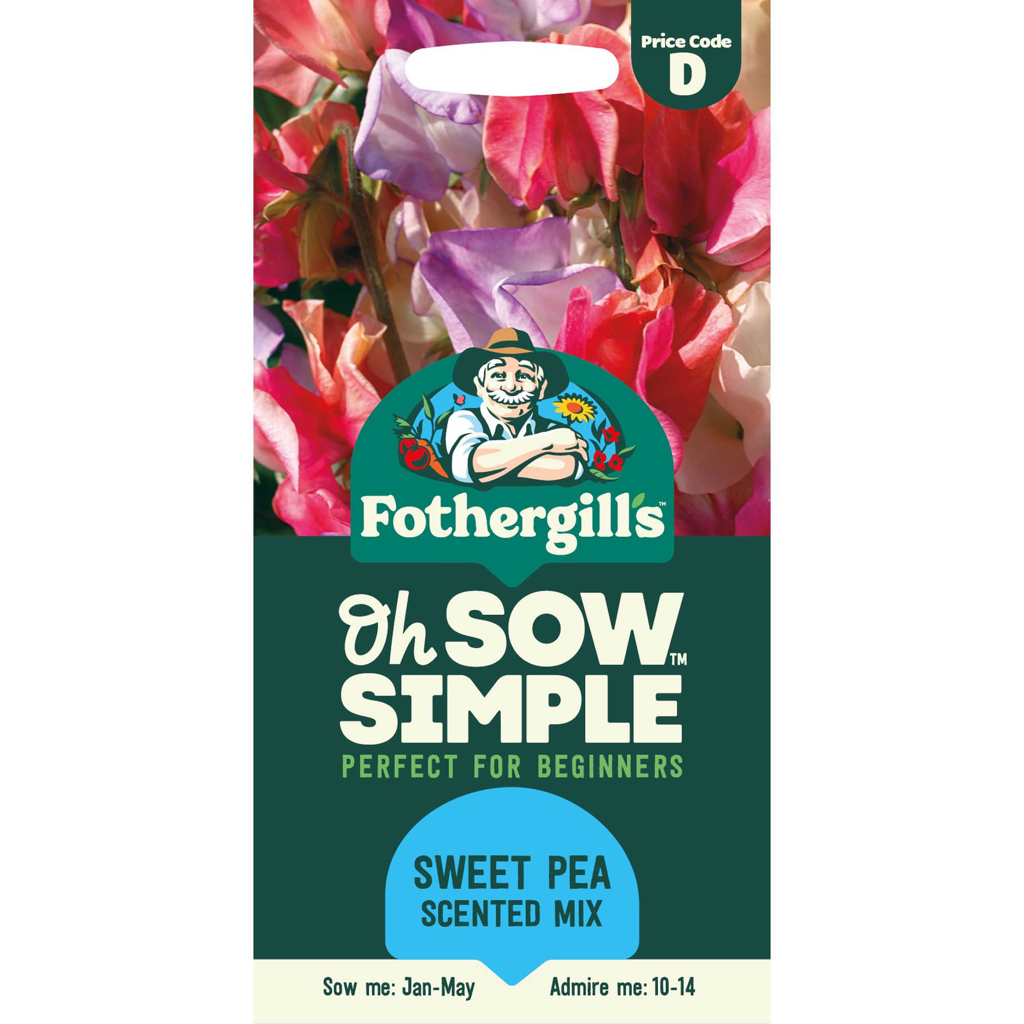 Mr Fothergills Oh Sow Simple Incense Mix Sweet Pea Flower Seeds