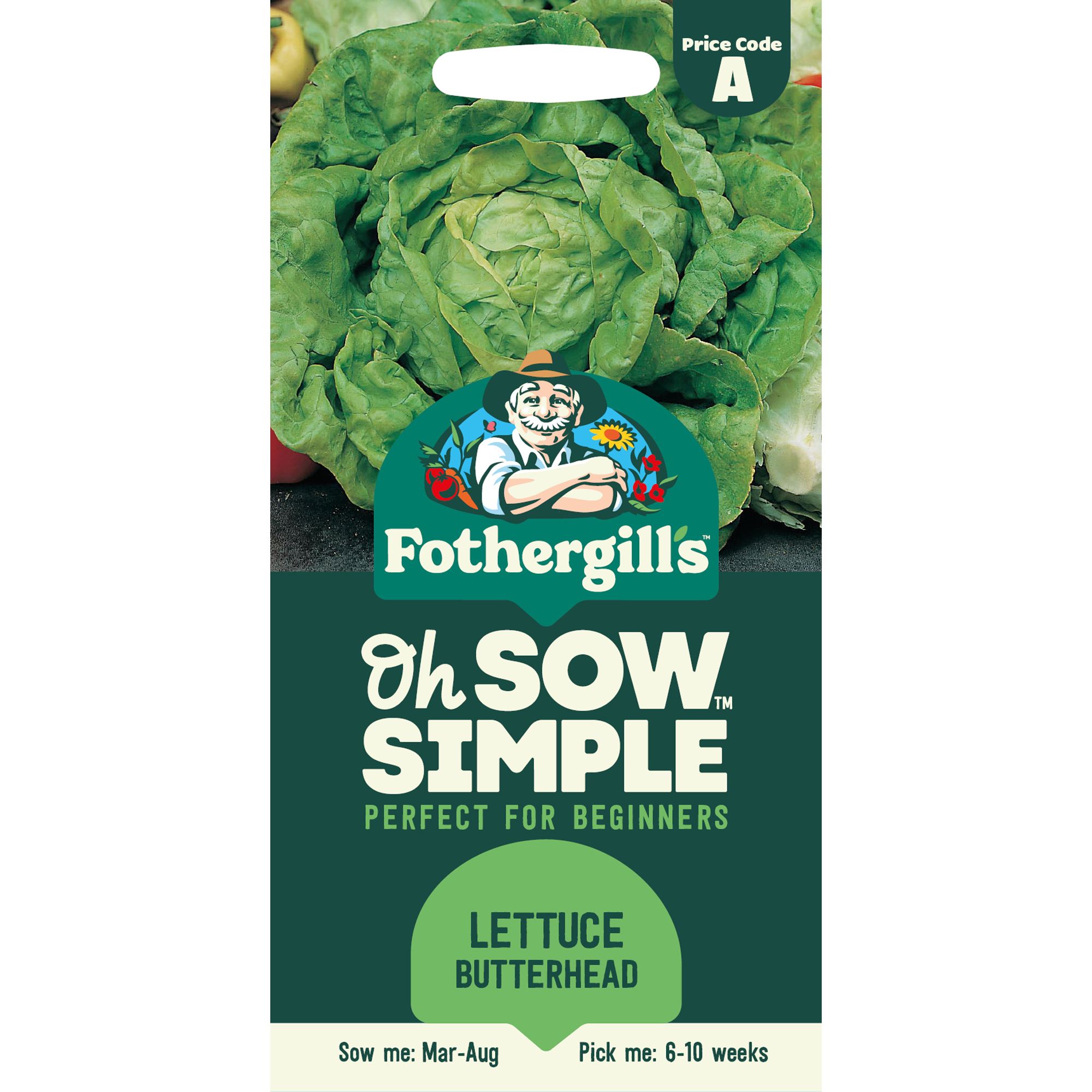 Mr Fothergills Oh Sow Simple Lettuce 'All the Year Round' Vegetable Seeds