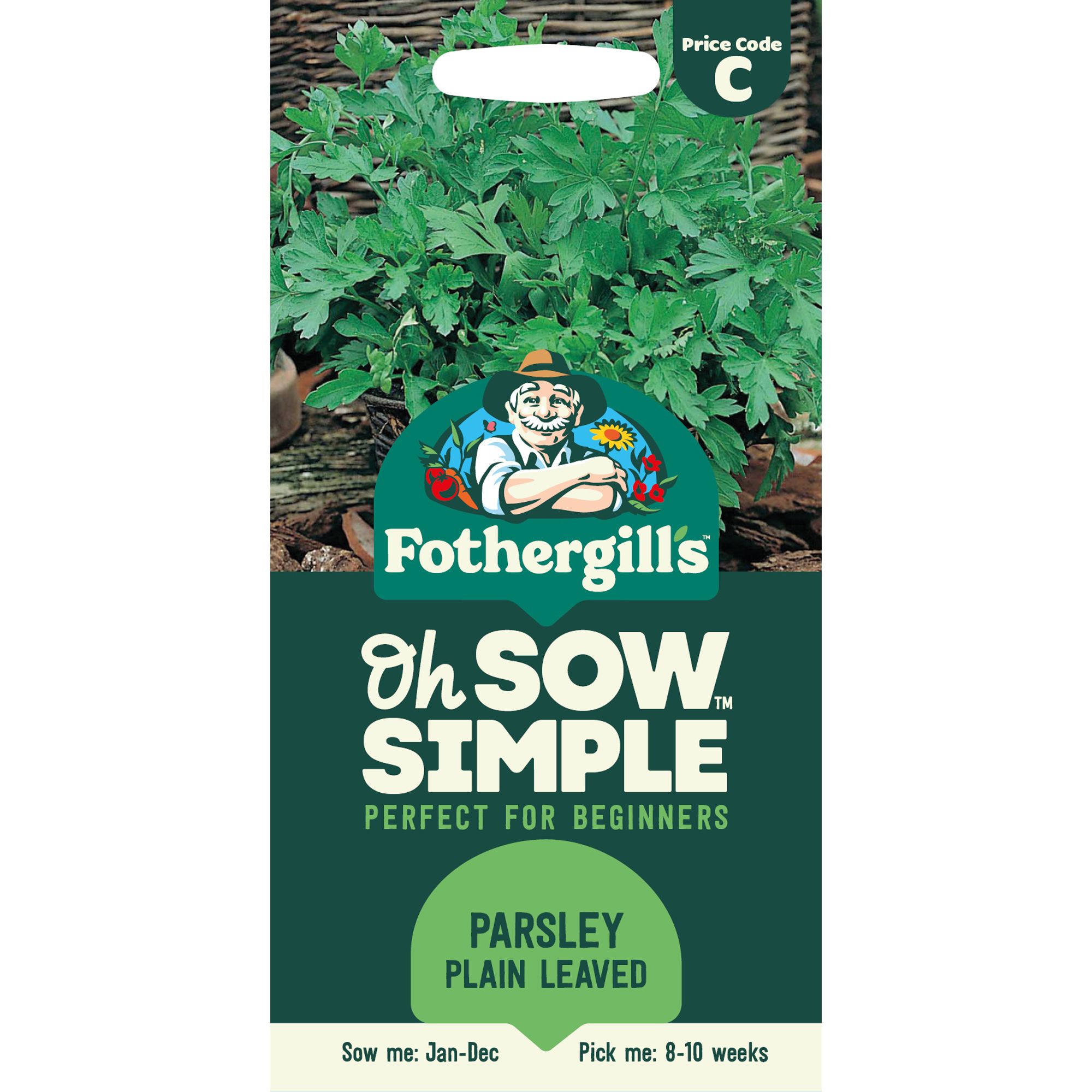 Mr Fothergills Oh Sow Simple Parsley 'Plain Leaved 2' Herb Seeds