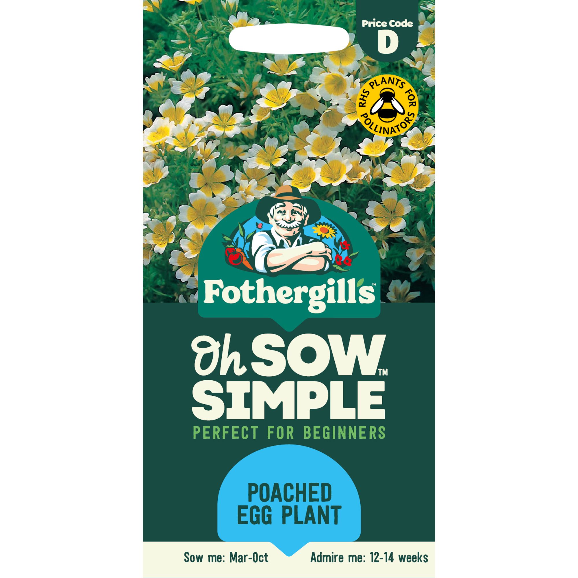Mr Fothergills Oh Sow Simple Poached Egg Plant Flower Seeds