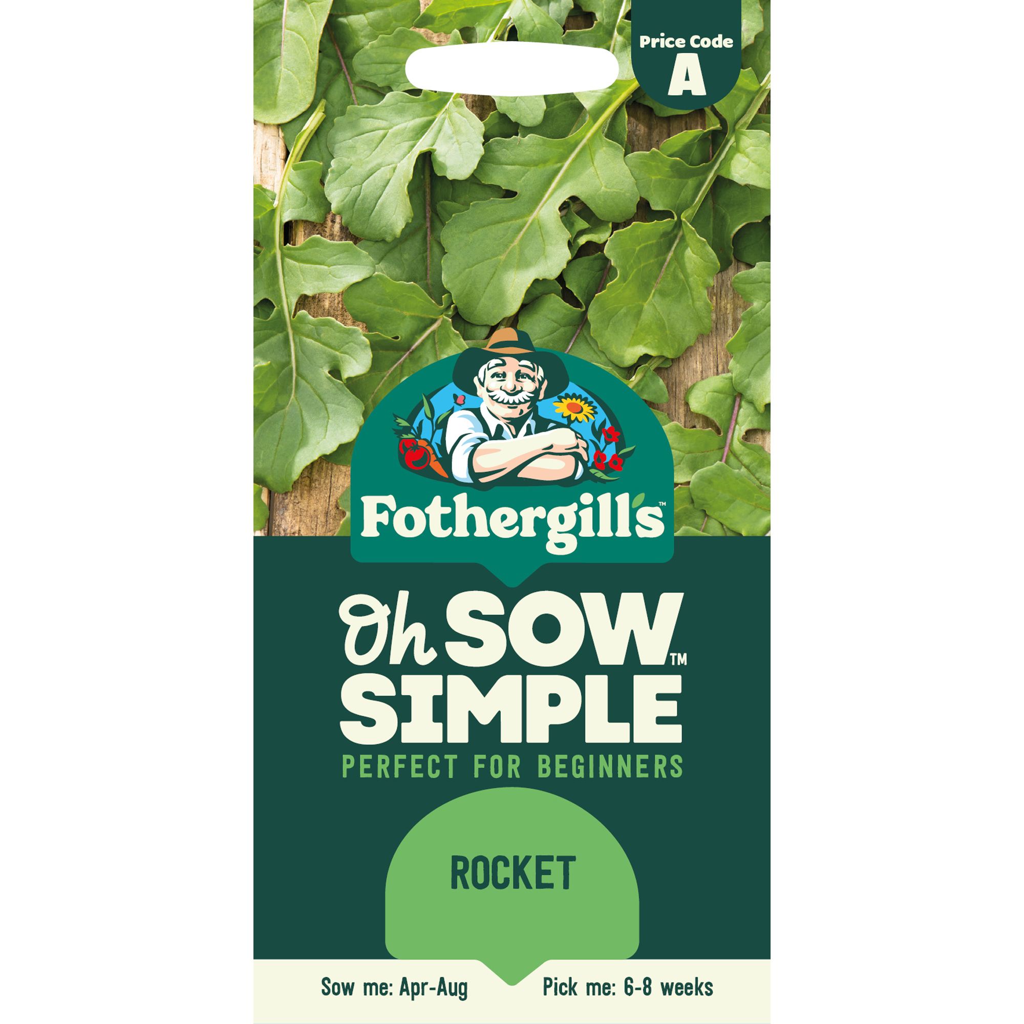 Mr Fothergills Oh Sow Simple Rocket Vegetable Seeds