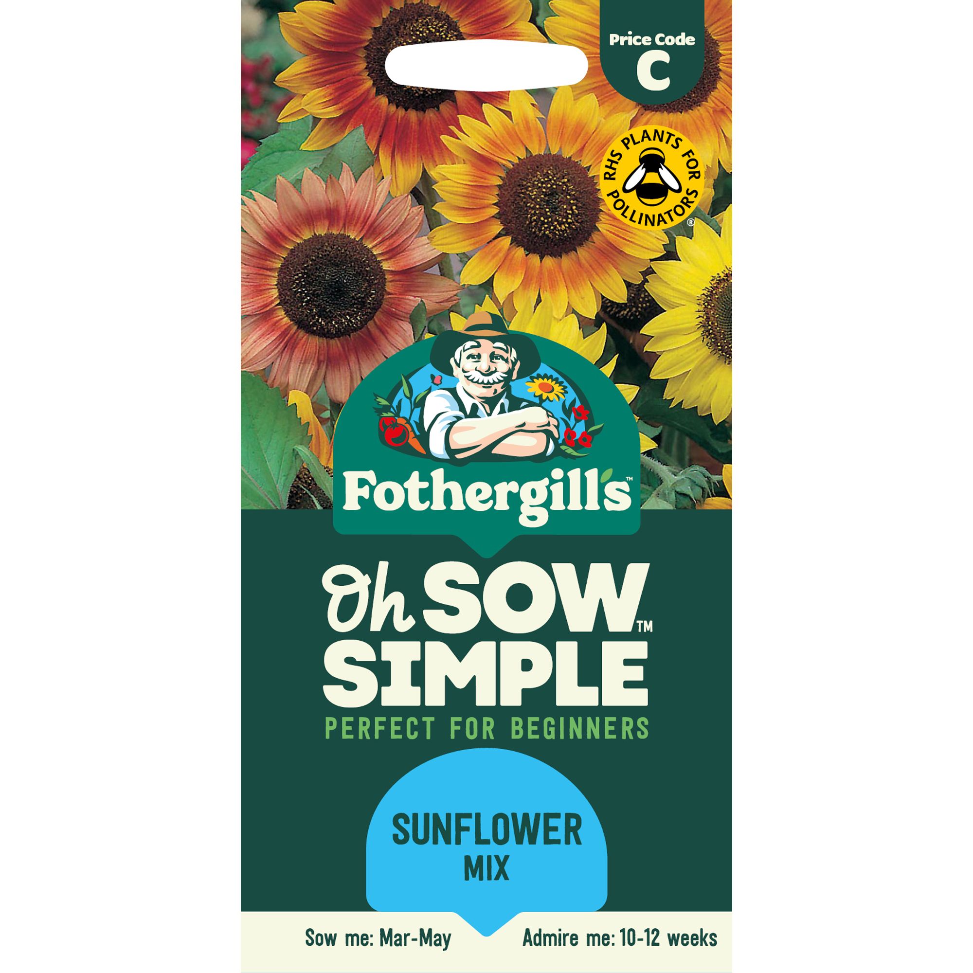Mr Fothergills Oh Sow Simple Sunburst Mix Sunflower Flower Seeds