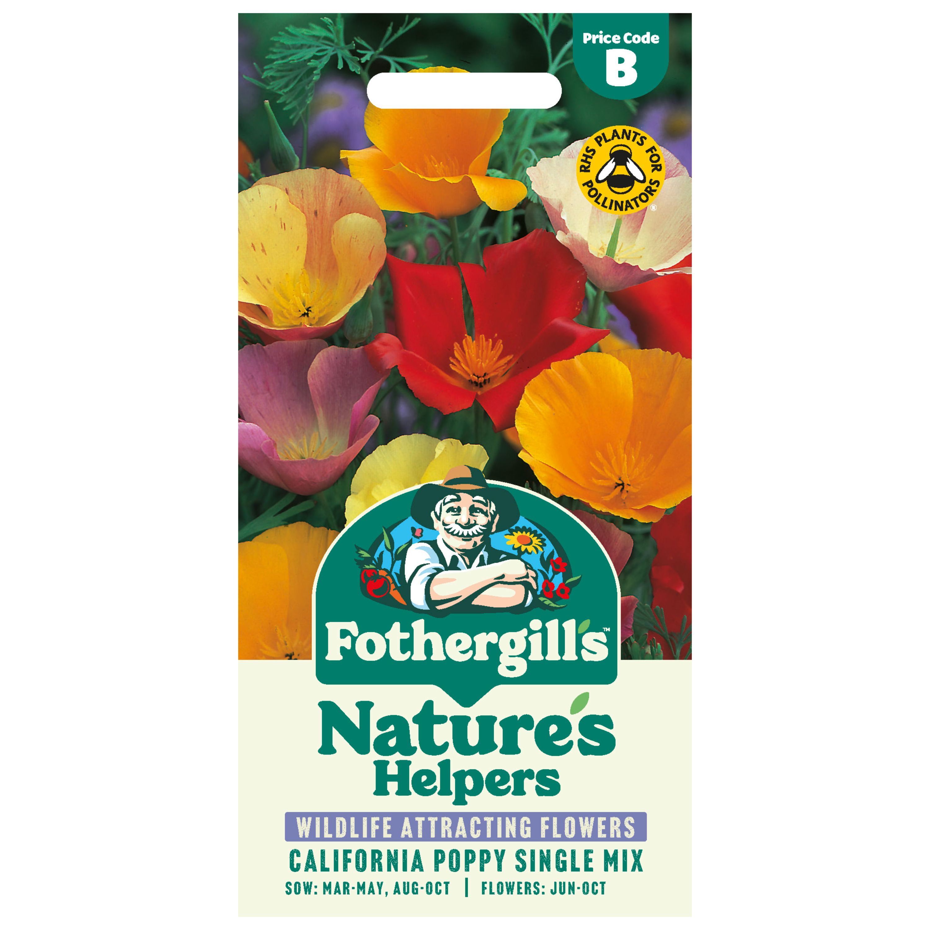 Mr Fothergills Single Mix Californian Poppy Flower Seeds