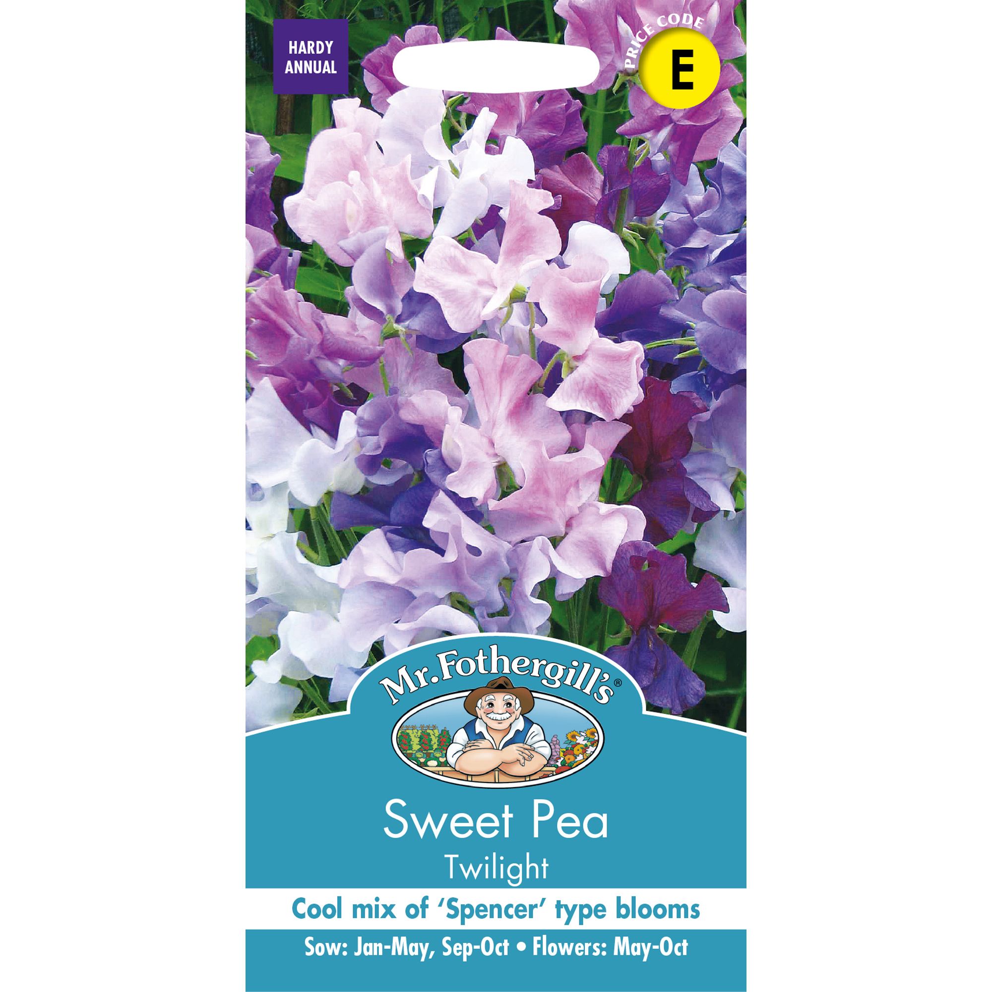 Mr Fothergills Twighlight Sweet Pea Flower Seeds