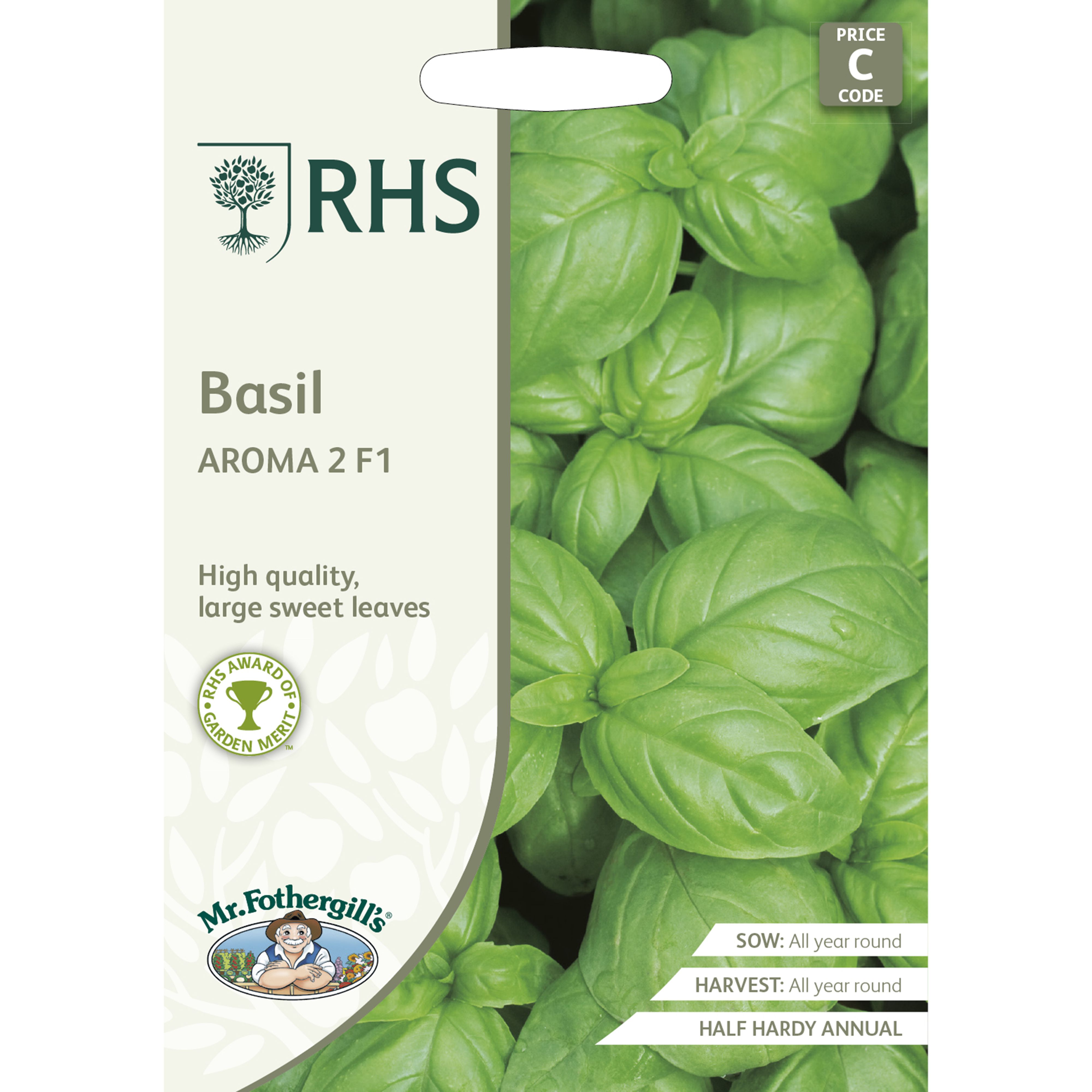 Mr FothergillsRHS Aroma 2 F1 Basil Seeds | DIY at B&Q