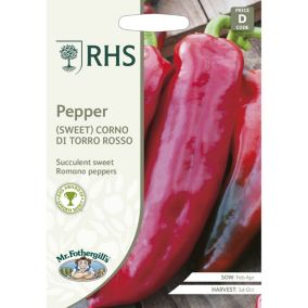 Mr FothergillsRHS Corno di Torro Rosso Pepper Seeds