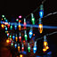 Multi action party 120 Multicolour Party LED String lights Green cable