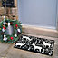 Multi Christmas Skandi Deer Door mat, 57cm x 40cm