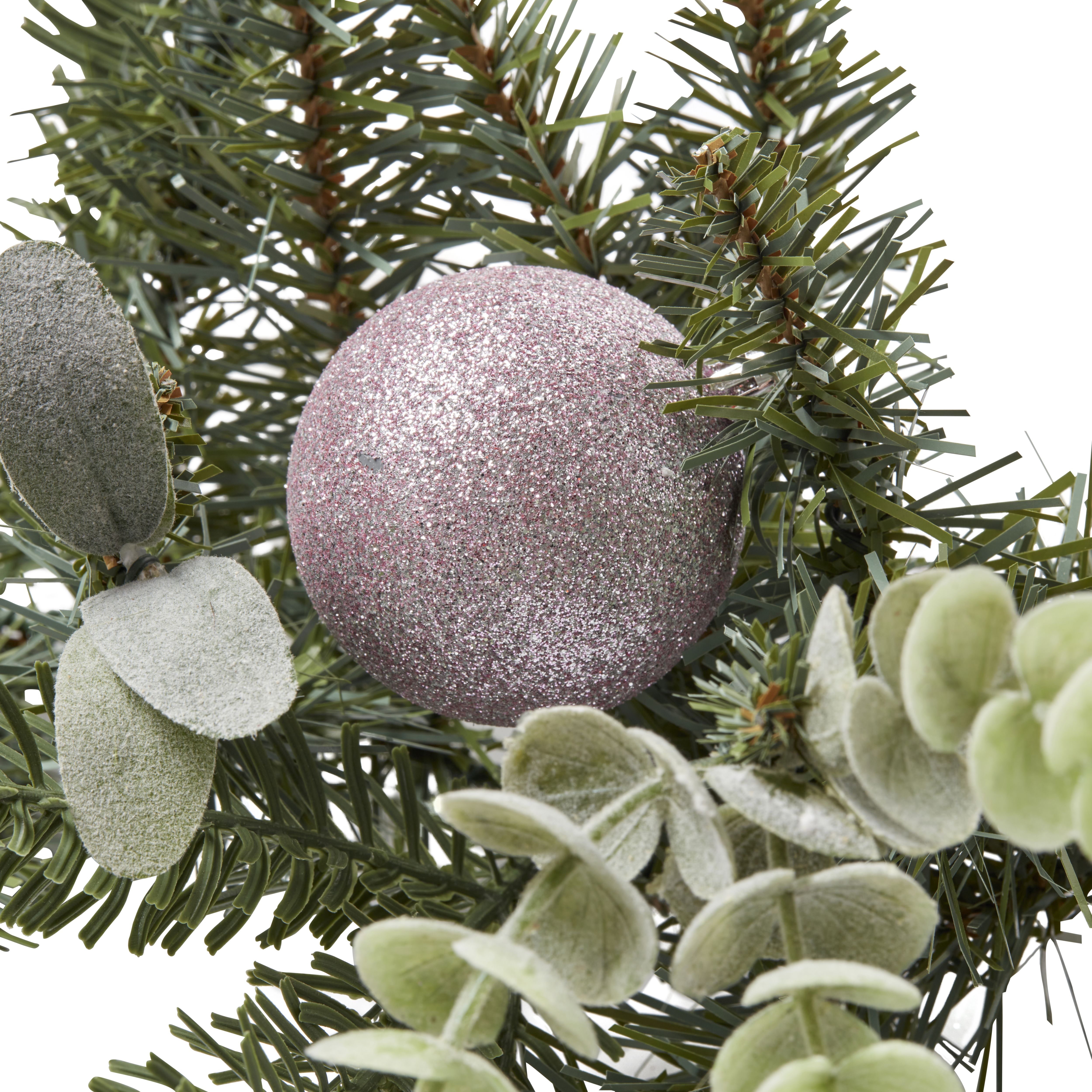 Multi-effect Bauble Green Christmas garland
