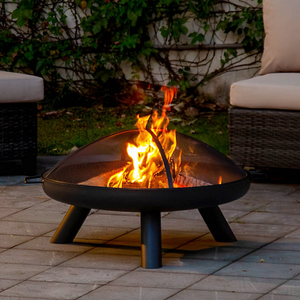 Multi layer Steel Matt Black Firepit Multi layer Steel Matt Black Firepit