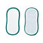Multi-purpose Mint green & white Polyamide (PA) & polyester (PES) Pad
