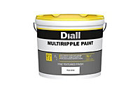Multi ripple Pure white Textured effect Ceilings & walls Special effect paint, 5000ml