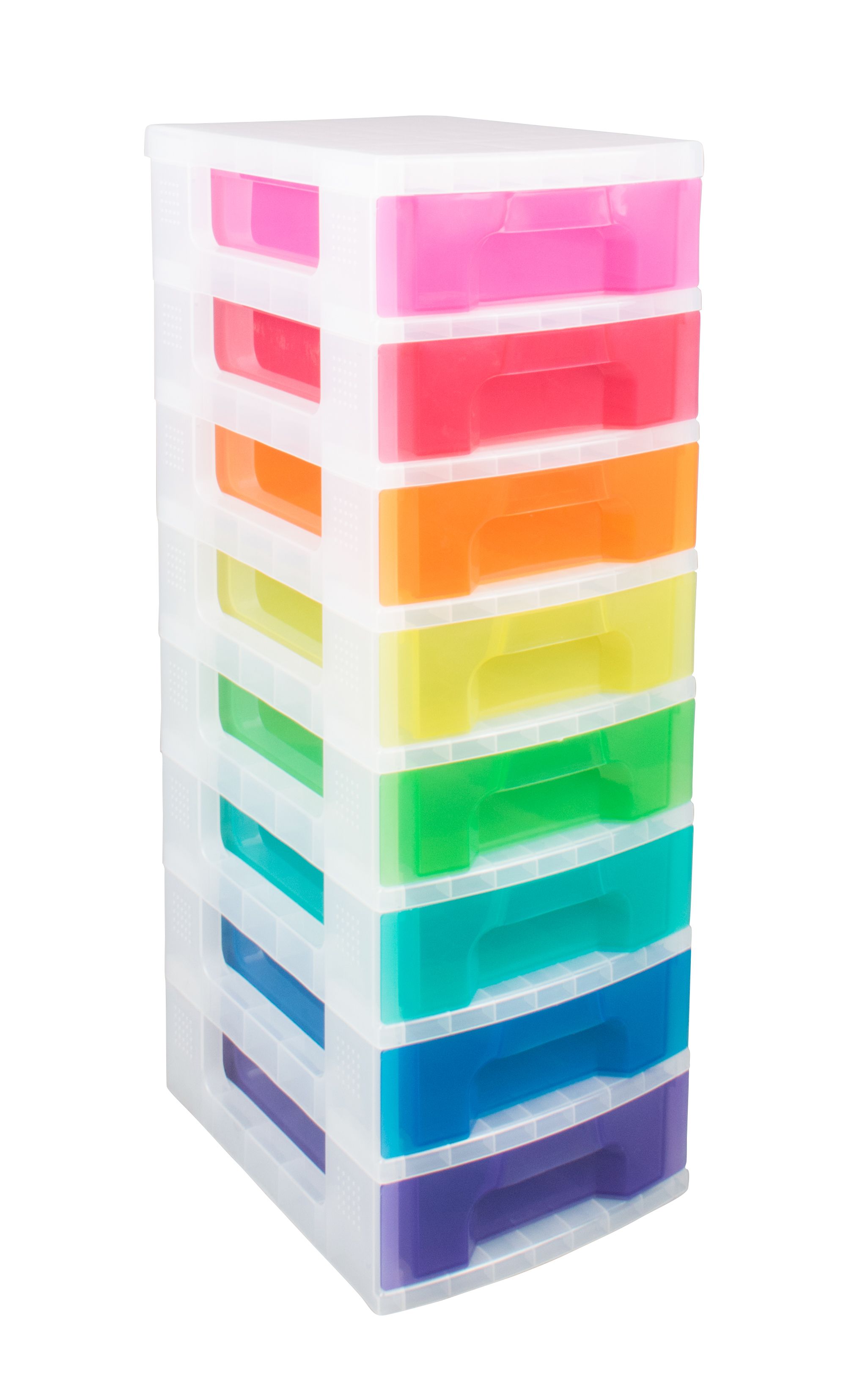 Multicolour 56l Plastic Drawer Tower Unit Diy At B Q