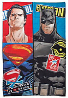 Multicolour Batman v Superman: Dawn of Justice Fleece Blanket