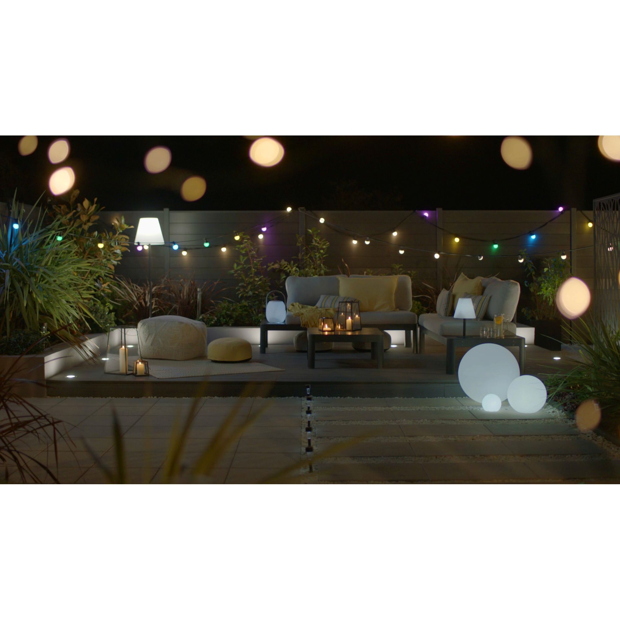 Multicolour Battery-powered RGB LED Outdoor Decorative light