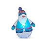 Multicolour Blue, turqoise Snowman