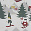 Multicolour Character scene Christmas wrapping paper 4m