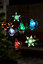 Multicolour Clear Snowflake Suction cup LED bauble