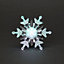 Multicolour Clear Snowflake Suction cup LED bauble