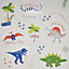 Multicolour Dino doodles Wallpaper