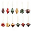 Multicolour Distressed effect Plastic Diamond facet baubles Decoration, Pack of 12