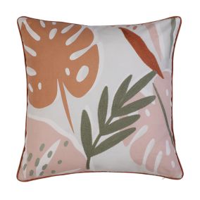 Multicolour Floral Indoor Cushion (L)45cm x (W)45cm