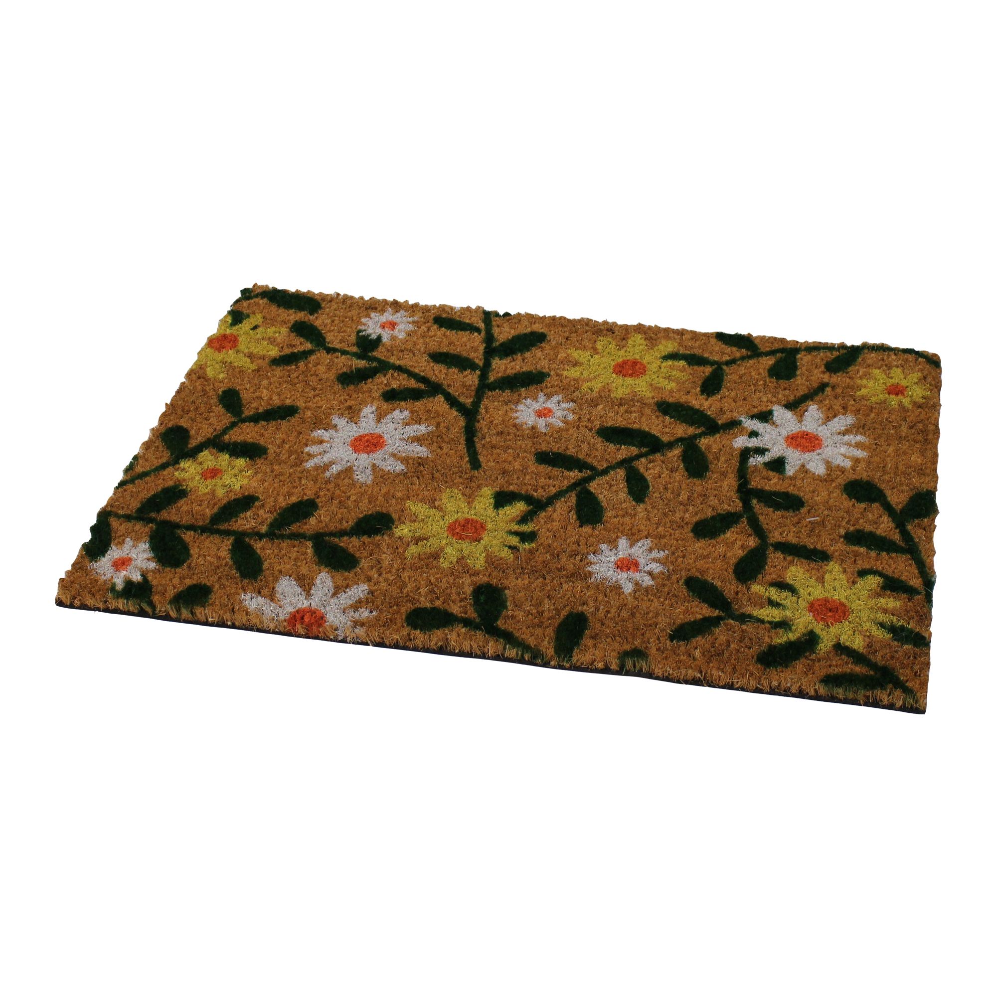 Multicolour Flowers Door mat, 57cm x 40cm DIY at B&Q