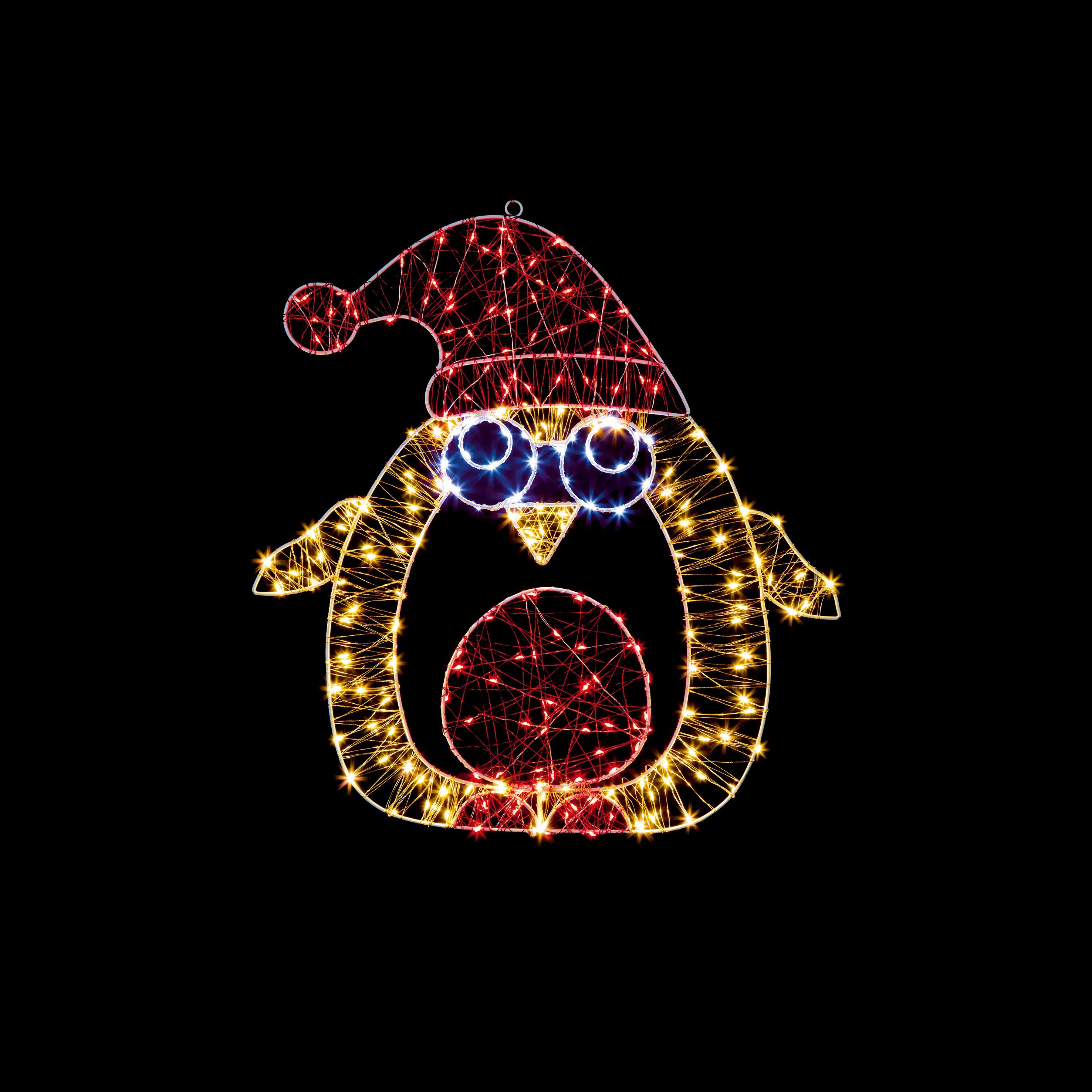 Multicolour LED Robin Silhouette (H) 500mm | DIY at B&Q