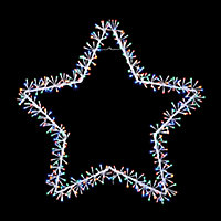 Multicolour LED Starburst Silhouette