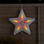Multicolour LED White Chasing star Silhouette (H) 460mm