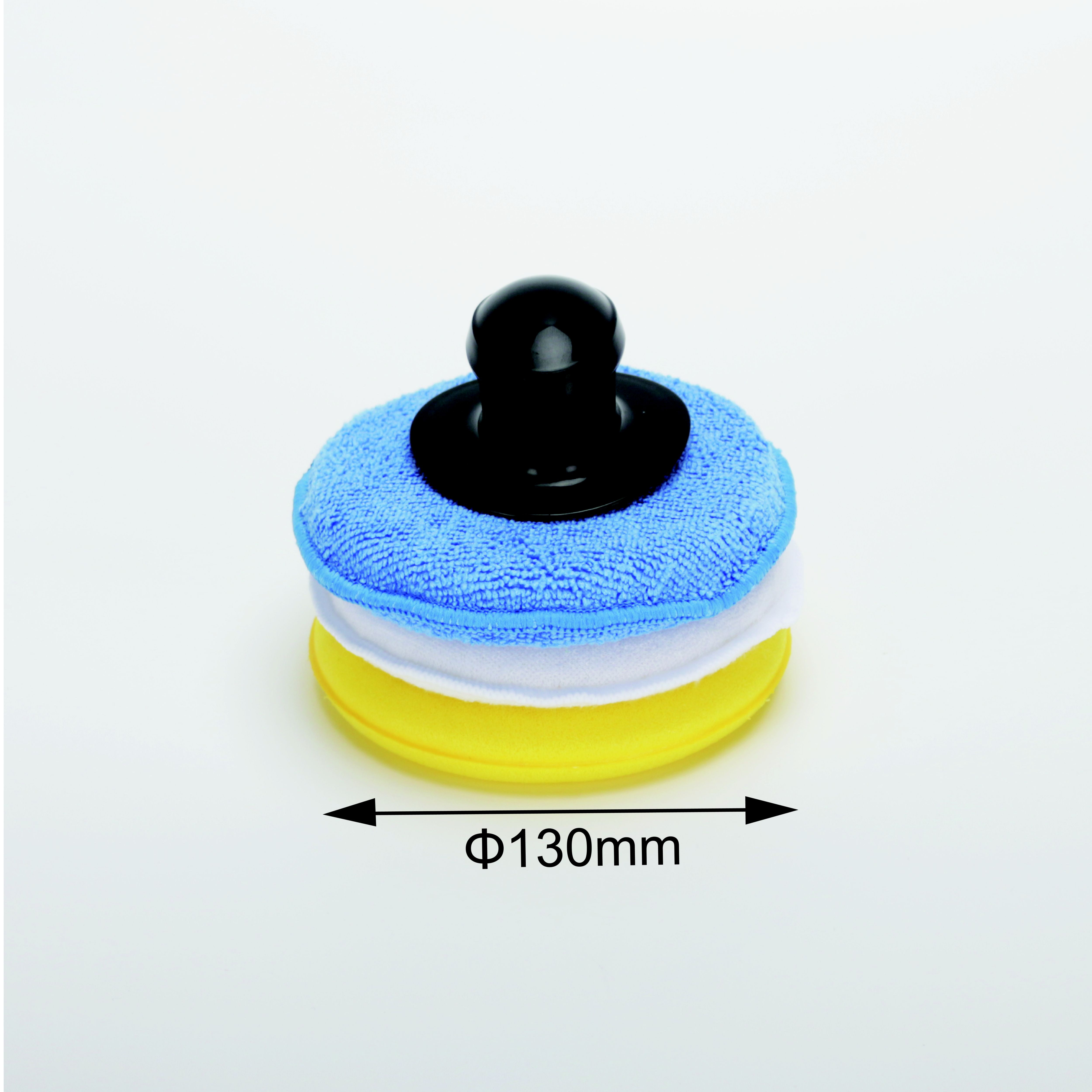 Multicolour Microfibre Applicator pad, Pack of 3