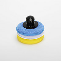 Multicolour Microfibre Applicator pad, Pack of 3