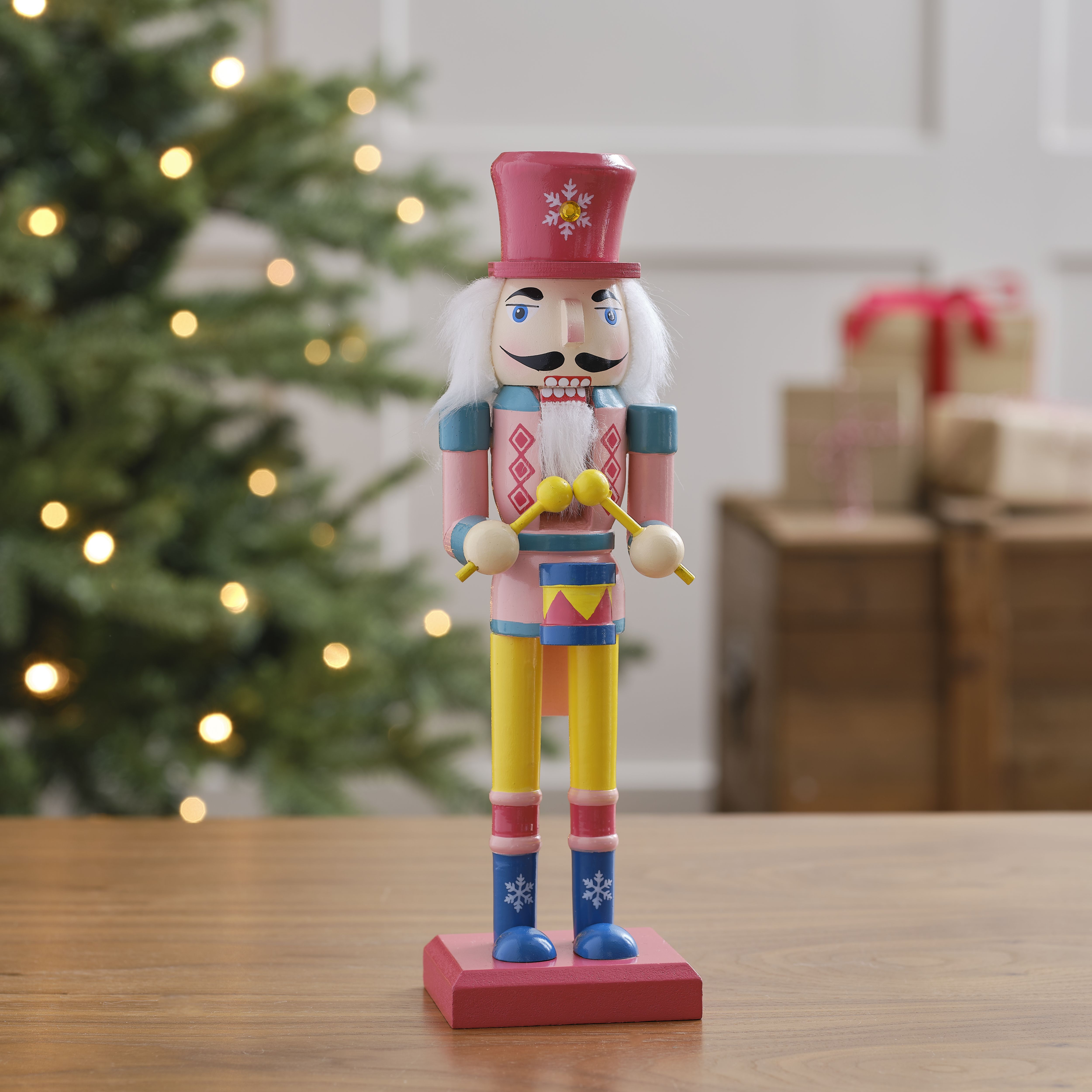 Multicolour Nutcracker Christmas Freestanding Table top decoration (H) 240mm