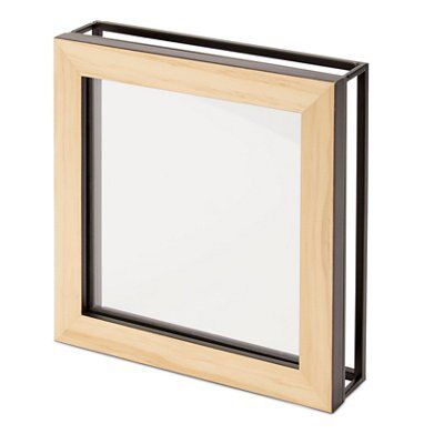 Multicolour Oak effect Box Single Picture frame (H)19.8cm x (W)19.8cm ...