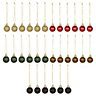 Multicolour Plastic Mini Traditional Hanging decoration set, Pack of 30