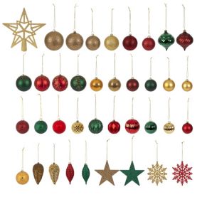 Multicolour Plastic Traditional Assorted Hanging decoration set, Pack of 100
