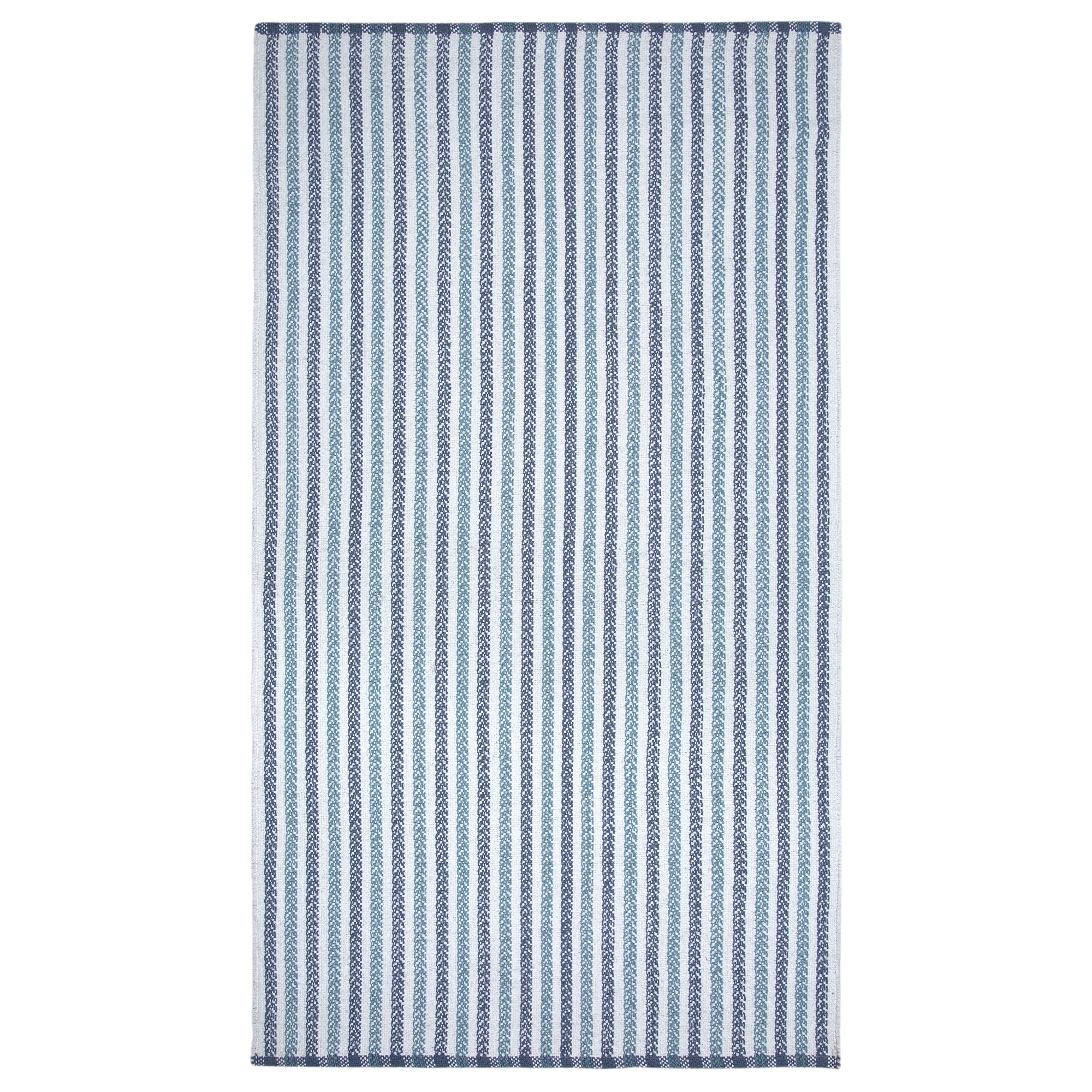 Multicolour Striped Small Runner, (L)150cm x (W)80cm