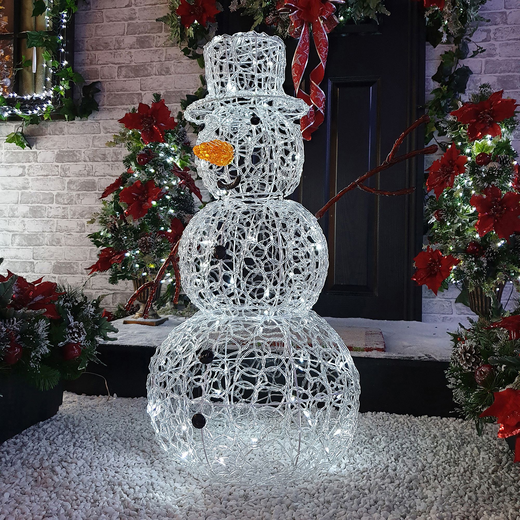 Multicoloured Snowman LED Electrical christmas decoration