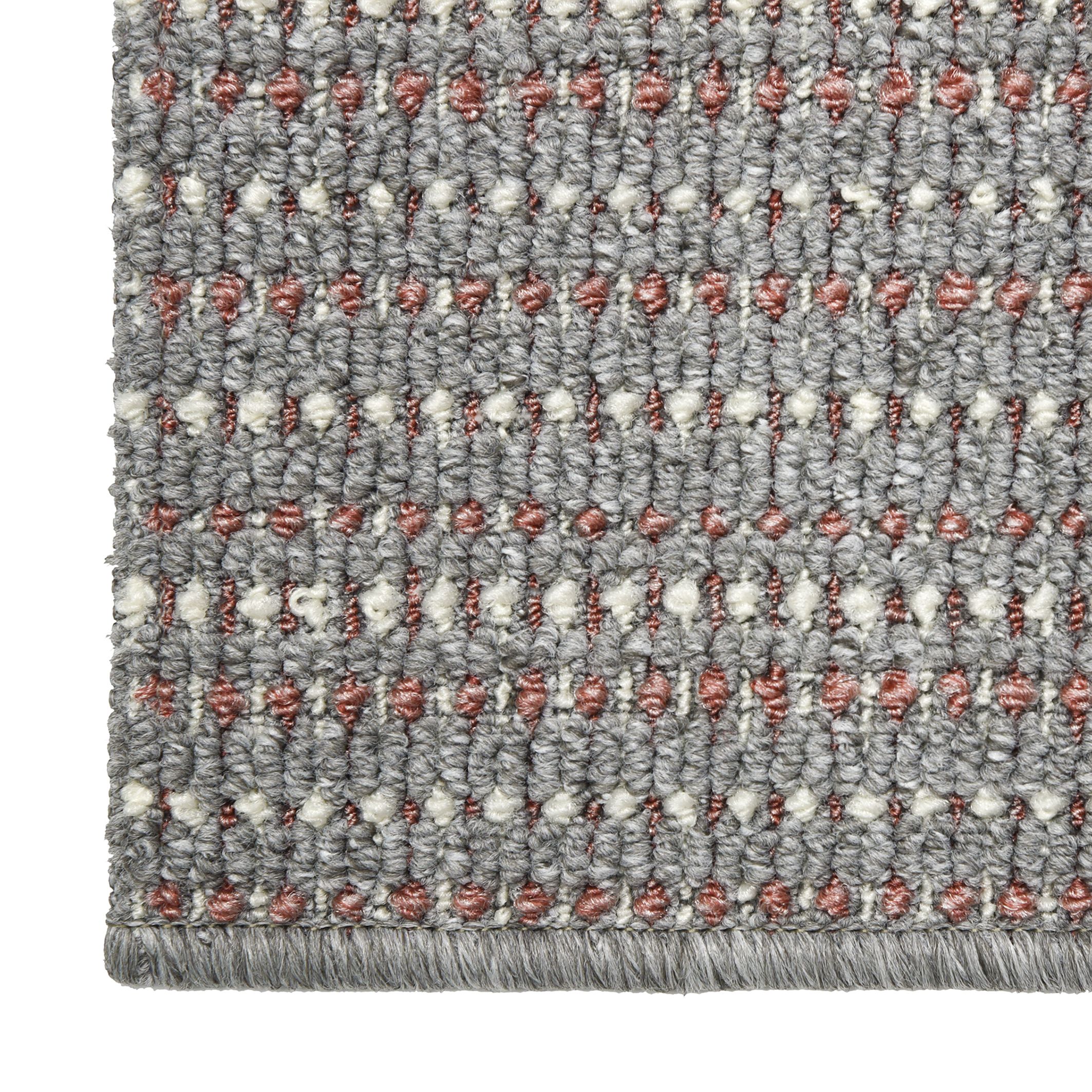 Munich Grey/Pink Tonal Heavy duty Mat, 140cm x 80cm