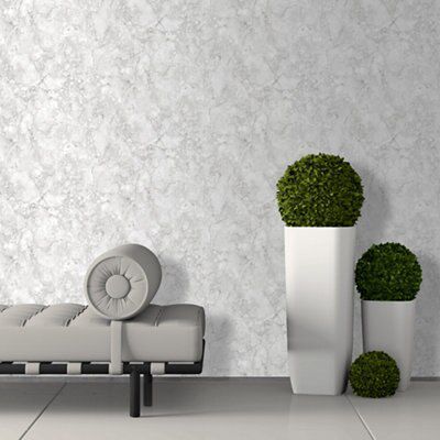Muriva Marble White Wallpaper