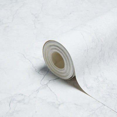 Muriva Marble White Wallpaper