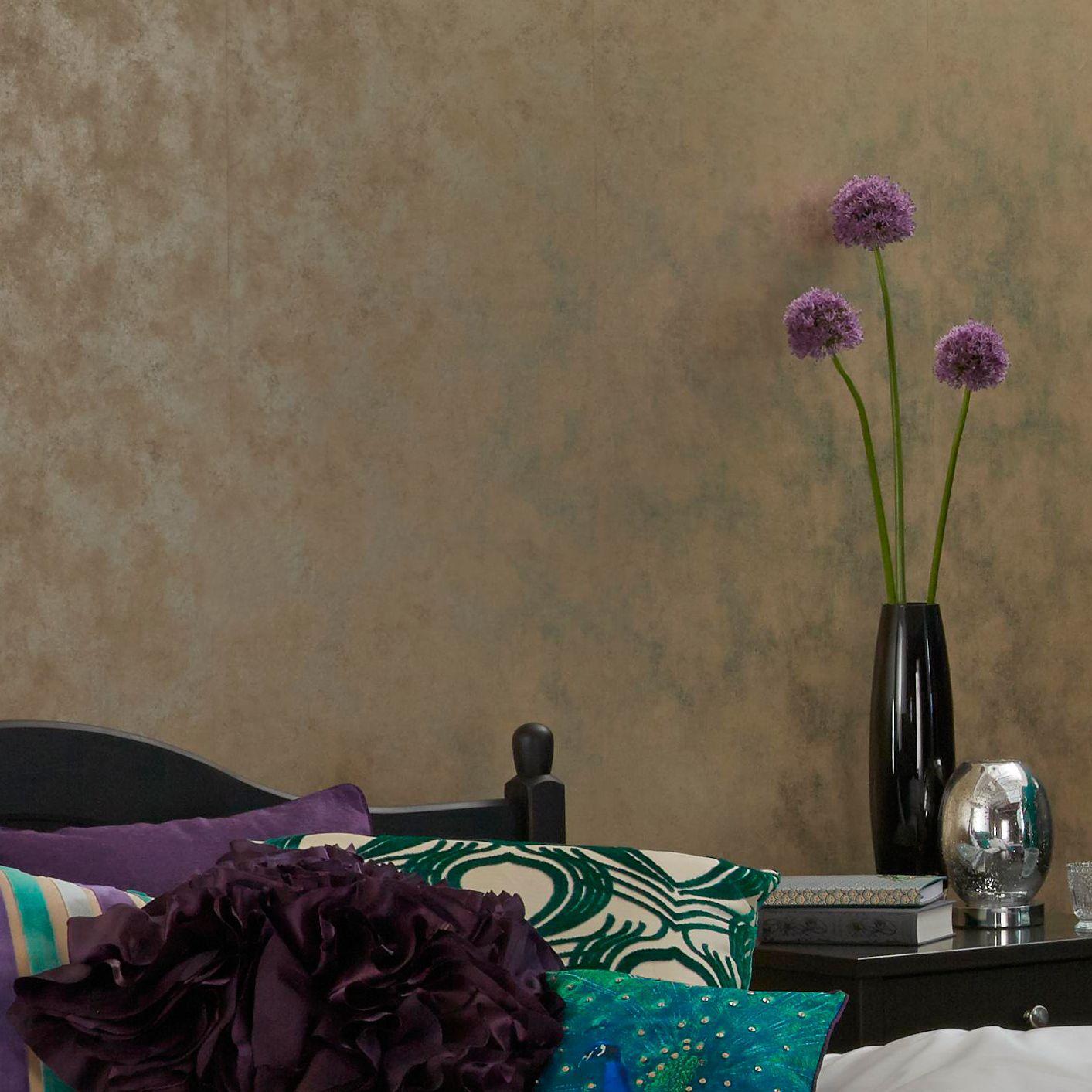 Muriva Metallic effect Foil texture Textured Wallpaper